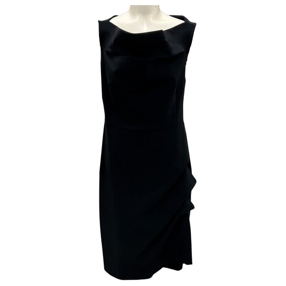 CHIARA BONI LA PETITE ROBE BLACK STRETCH NYLON COCKTAIL DRESS - Picture 1 of 5